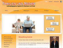 Tablet Screenshot of familien-medien.de